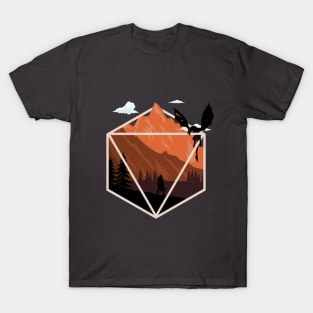 D20 Fantasy Worlds - D8 T-Shirt